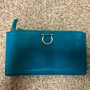 Sapahn Parker Deluxe Wallet - Turquoise Raw Leather